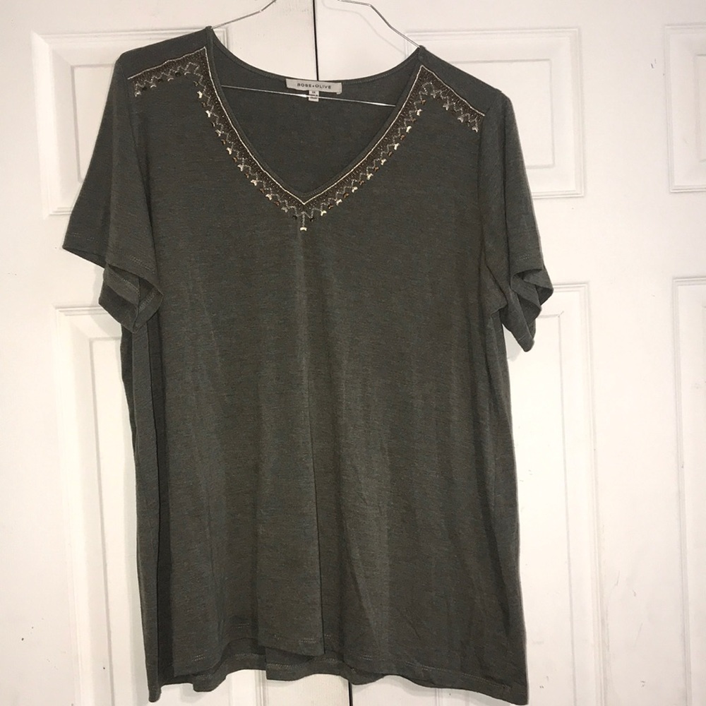 Women’s Rose + Olive Tee